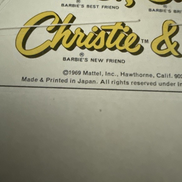 Vintage Barbie 1969 Mattel Teen Fashion Barbie Shoe Pak Foot Lights Brand New - Picture 6 of 6